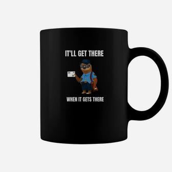 Lazy Sloth Rural City Carrier Mail Carrier Funny Coffee Mug - Thegiftio UK