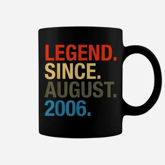 Legend Since August 2006 Boys Girls Bday Gifts 14Th Birthday Coffee Mug | Crazezy