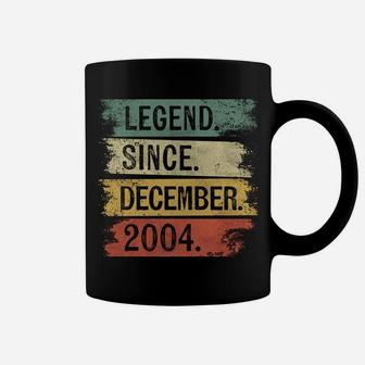 Legend Since December 2004 16 Year Old 16Th Birthday Gifts Coffee Mug | Crazezy
