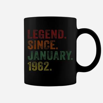 Legend Since January 1962 Tee 59Th Birthday Gift Retro Coffee Mug | Crazezy