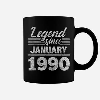Legend Since January 1990 - 30Th Birthday 30 Year Old Gift Coffee Mug | Crazezy UK