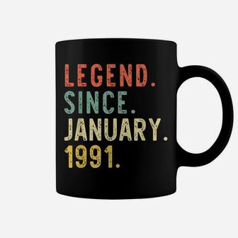 Legend Since January 1991 30Th Birthday Gift 30 Years Old Coffee Mug | Crazezy