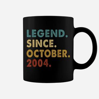 Legend Since October 2004 17Th Birthday 17 Years Old Gift Coffee Mug | Crazezy
