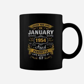 Legends Born In January 1954 67Th Birthday Gift 67 Yrs Old Coffee Mug | Crazezy AU