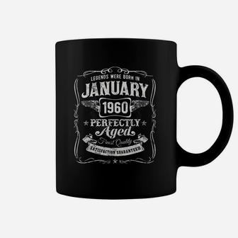 Legends Were Born In January 1960 Classic 61St Birthday Coffee Mug | Crazezy AU