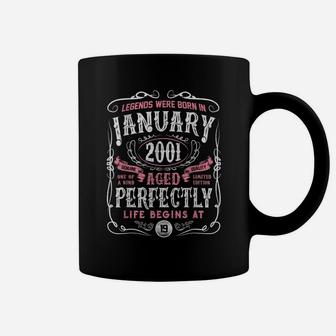 Legends Were Born In January 2001 19Th Birthday Gift Coffee Mug | Crazezy AU