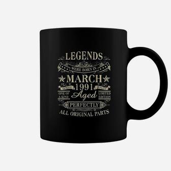 Legends Were Born In March 1991 30Th Birthday Gift Coffee Mug | Crazezy UK