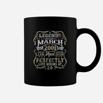 Legends Were Born In March 2001 20Th Birthday Gifts Coffee Mug | Crazezy DE