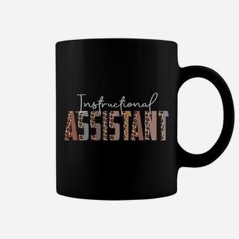 Leopard Instructional Assistant Job Title School Worker Coffee Mug | Crazezy