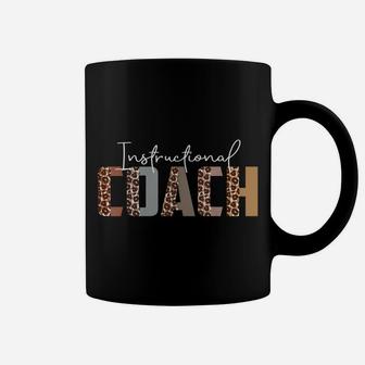 Leopard Instructional Coach Funny Job Title School Worker Coffee Mug | Crazezy CA