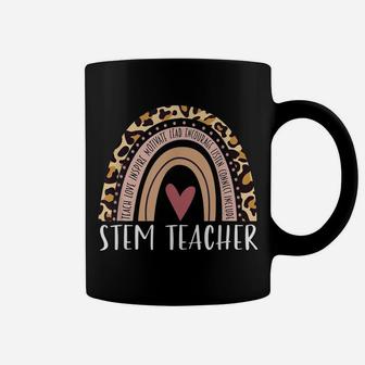 Leopard Rainbow Stem Teacher Back To School Women Cute Coffee Mug | Crazezy UK