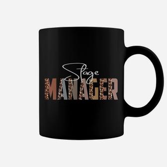 Leopard Stage Manager Funny Job Title School Worker Coffee Mug | Crazezy