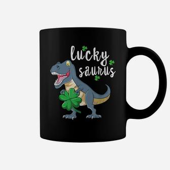 Leprechaun Dinosaur T Rex T Shirt St Patrick's Day Boys Kids Coffee Mug | Crazezy