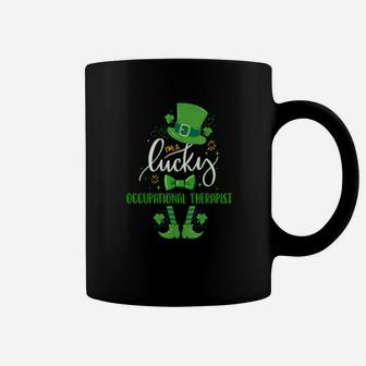 Leprechaun Im A Lucky Occupational Therapist St Patricks Coffee Mug - Monsterry UK