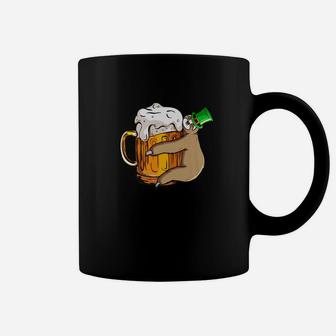 Leprechaun Sloth Beer Lover St Patricks Day Coffee Mug - Thegiftio UK