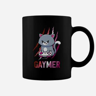 Lesbian Gaymer Geek Pride Lgbt Video Game Lovers Gift Cat Coffee Mug | Crazezy CA