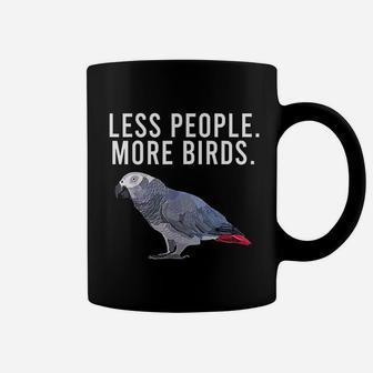 Less People More Birds Parrot Coffee Mug | Crazezy