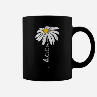 Let It Be Daisy Flower | Hippie Flower Gifts Coffee Mug | Crazezy DE