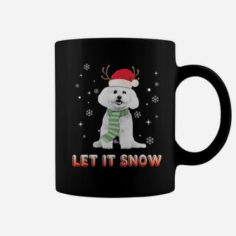 Let It Snow Bichon Frise Xmas Coffee Mug - Monsterry DE