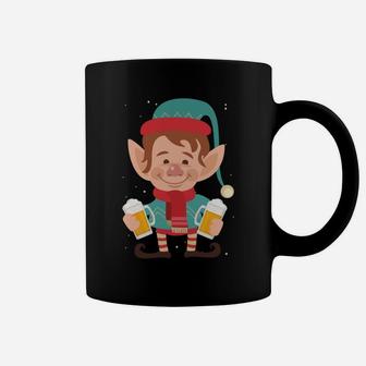 Let's Get Elfed Up Christmas Beer Elf Xmas Drinking Costume Sweatshirt Coffee Mug | Crazezy UK