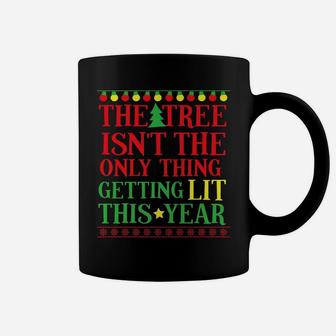 Let's Get Lit Funny Ugly Christmas Shirt Wine Beer Gift Coffee Mug | Crazezy CA
