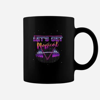 Lets Get Physical 80 Retro Totally Rad Workout Gym Gift Coffee Mug | Crazezy UK