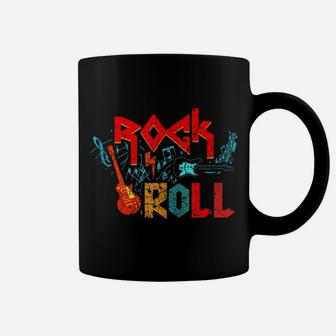 Lets Rock Retro Rock Legend Rock And Roll Music Guitar Coffee Mug | Crazezy