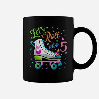 Let's Rolling Into 5 Years Old 5Th Birthday Skating Unicorn Coffee Mug | Crazezy DE