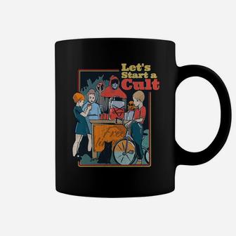 Let's Start A Cult Vintage Funny Demon Games Gift Coffee Mug | Crazezy