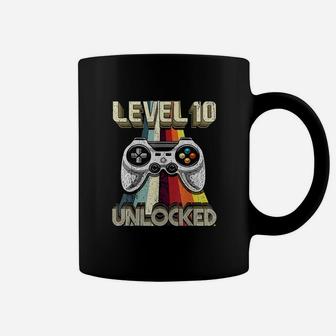 Level 10 Unlocked Retro Video Game 10Th Birthday Gamer Gift Coffee Mug | Crazezy UK