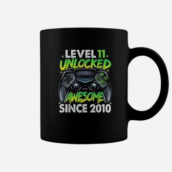 Level 11 Unlocked Awesome Since 2010 11Th Birthday Gaming Coffee Mug | Crazezy CA