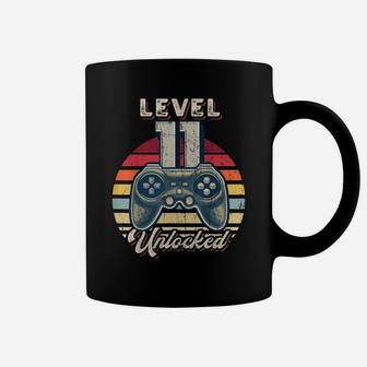 Level 11 Unlocked Video Game 11Th Birthday Gamer Boys Coffee Mug | Crazezy DE