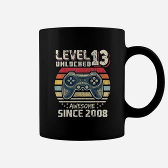 Level 13 Unlocked Awesome 2008 Video Game 13Th Birthday Coffee Mug | Crazezy CA