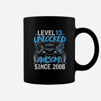 Level 13 Unlocked Awesome Since 2008 13Th Birthday Gaming Coffee Mug | Crazezy CA
