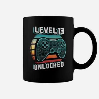 Level 13 Unlocked Retro Video Game 13Th Birthday Gamer Gift Coffee Mug | Crazezy UK