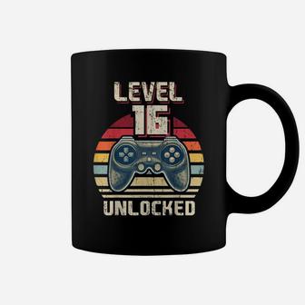 Level 16 Unlocked Video Game 16Th Birthday Gamer Boys Coffee Mug | Crazezy