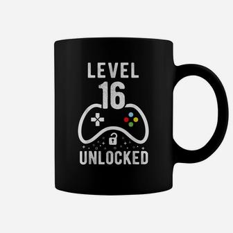 Level 16 Unlocked Video Game 16Th Birthday Gift Coffee Mug | Crazezy CA