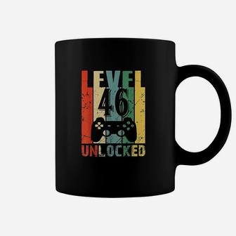 Level 46 Unlocked 46Th Birthday Gift Funny Video Gamer Coffee Mug | Crazezy DE