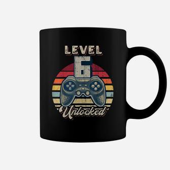 Level 6 Unlocked Video Game 6Th Birthday Gamer Boys Coffee Mug | Crazezy AU