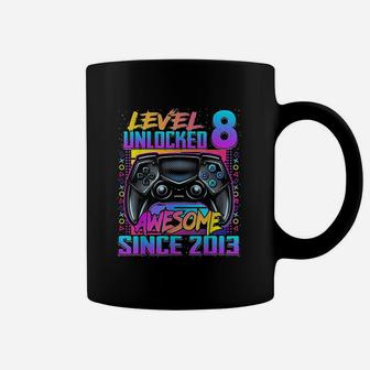 Level 8 Unlocked Awesome Since 2013 8Th Birthday Gaming Coffee Mug | Crazezy DE