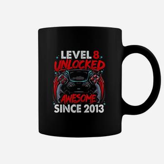 Level 8 Unlocked Awesome Since 2013 Coffee Mug | Crazezy UK