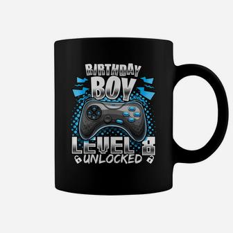 Level 8 Unlocked Video Game 8Th Birthday Gamer Gift Boys Coffee Mug | Crazezy AU