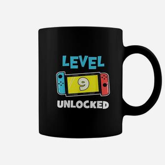Level 9 Unlocked Gamer Coffee Mug | Crazezy