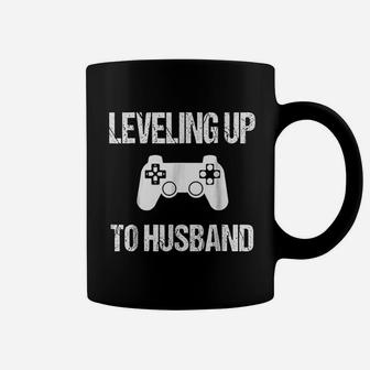 Leveling Up To Husband Engagement For Groom Video Game Lovers Coffee Mug - Seseable