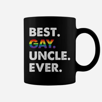 Lgbt Best Gay Uncle Ever Canvas Coffee Mug - Monsterry UK