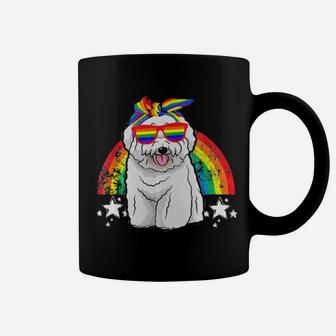 Lgbt Bichon Frise Dog Gay Pride Rainbow Coffee Mug - Monsterry DE