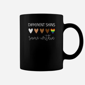 Lgbt Different Skins Same Within Coffee Mug - Monsterry