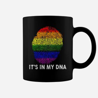 Lgbt Finger Print It's In My Dna Coffee Mug - Monsterry
