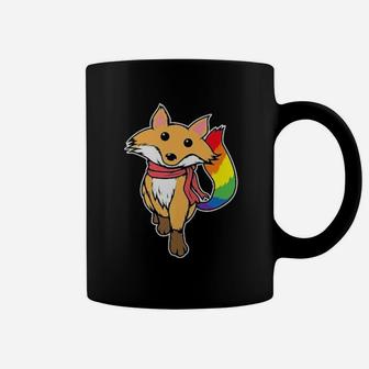 Lgbt Gay Pride Fox Animal Lover Rainbow Fox Coffee Mug - Monsterry AU