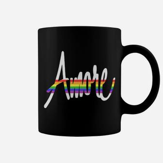 Lgbt Gay Pride Italian Amore Love Valentines Day Coffee Mug - Monsterry AU